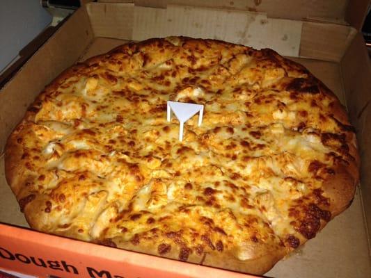 Medium Chicken Wing pizza.  My favorite.  Got this one to bring back to VA!