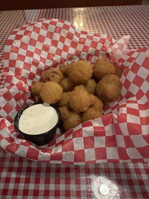 Fried mushrooms appetizer