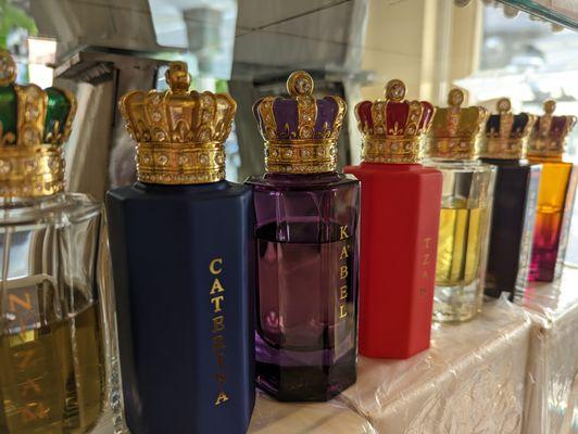 Royal Crown, luxurious Italian Extrait fragrances in spectacular bottles.