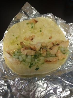 Chicken street taco