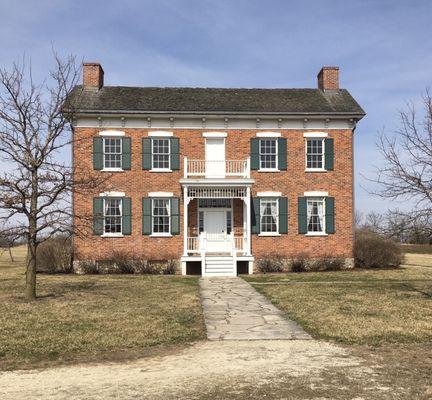 Post-fire reconstruction of the former Pink Plantation house turned the pink painted bricks around, revealing the original look.