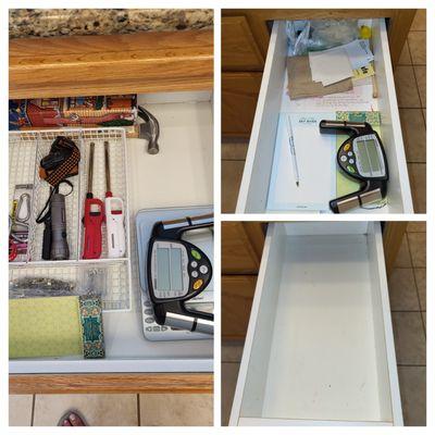 Consolidation resulted in empty drawer.  :)