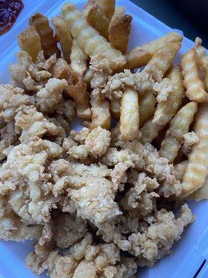 Fried conch & fries