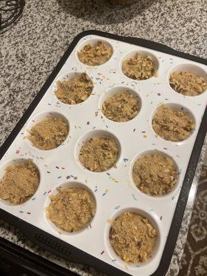 Silicone muffin pan I bought.