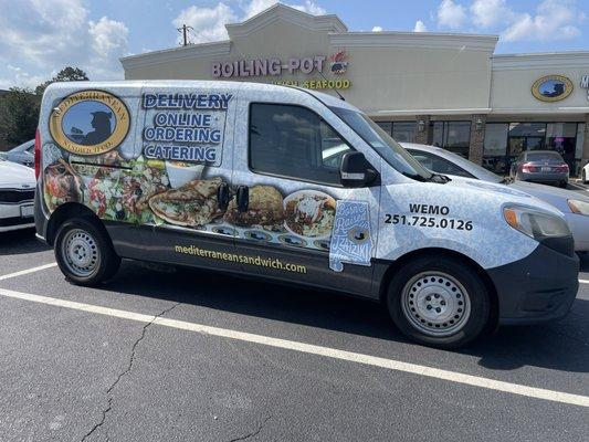 Delivery and catering van