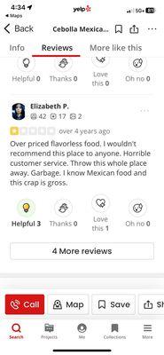 This person has no idea what they are talking about. They must have been reviewing a Taco Bell because the food here is AMAZING!!