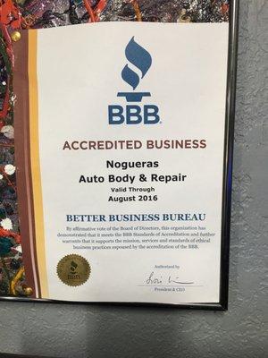 Better Business Bureau accredited..