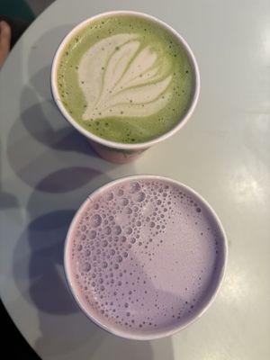 Matcha Chai & Purple Drink