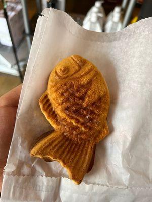 Taiyaki! My favorite flavor is cheese and chocolate