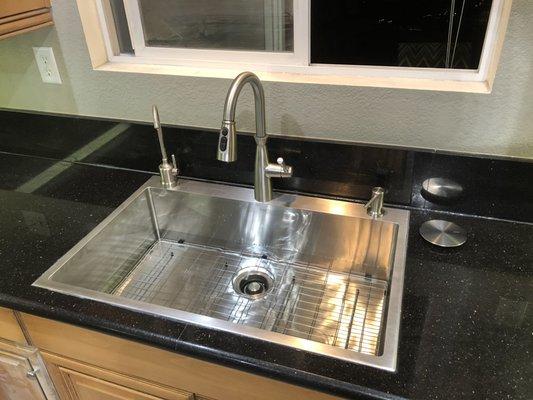 New kitchen sink and faucet upgrade.