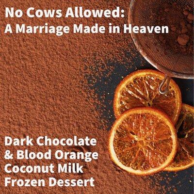 No Cows Allowed: A Marriage Made in Heaven Dark Chocolate - Blood Orange Coconut Milk Frozen Dessert