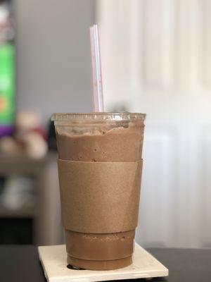 Blended cold decaf soy coffee!