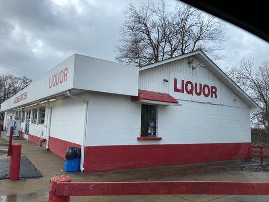 liquor drive-through window