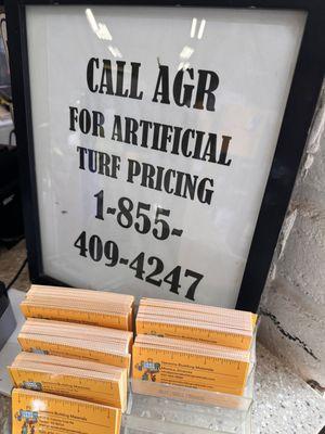 Call Here for Turf Prices