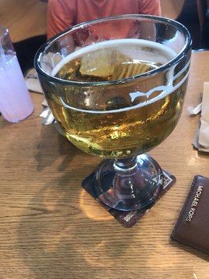 Fishbowl of beer