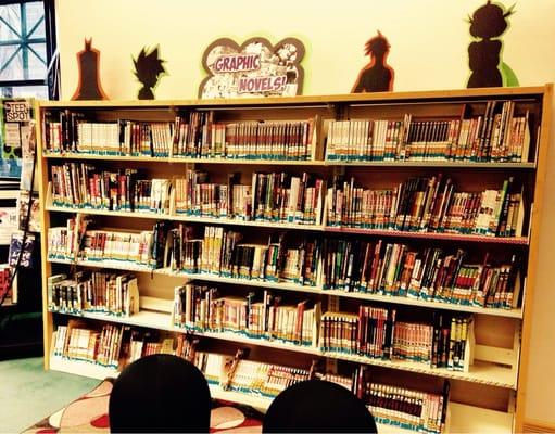 Loving their teen graphic novel set-up here! #libraries #comics #theOC #librarians