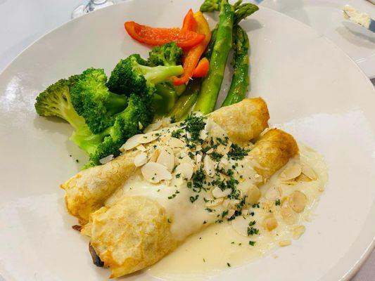 Chicken crepes