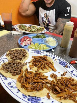 Fresh handmade tortilla with Al Pastor