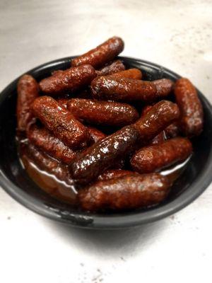 Smoked BBQ cocktail weenies