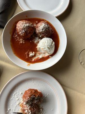 Meatballs with Ricotta cheese