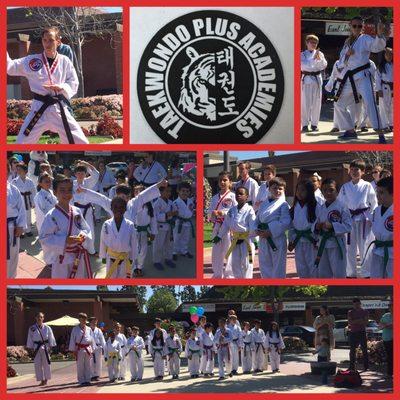 TaeKwonDo student demonstration at the Las Posas Plaza.