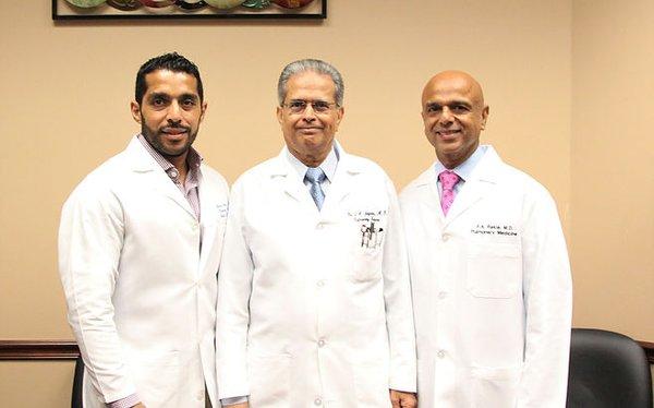 From left to right as pictured Dr. Salman Alim, Dr. Turuvekere Jayaram, Dr. Fakhruddin Rakla