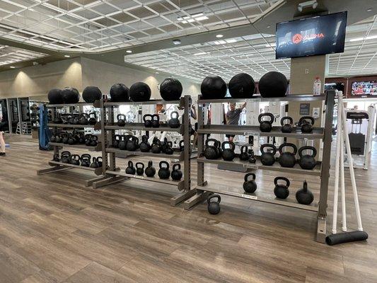 2022-02-19. Lifetime Fitness. Rochester Hills. Fred weights. Kettle weights.