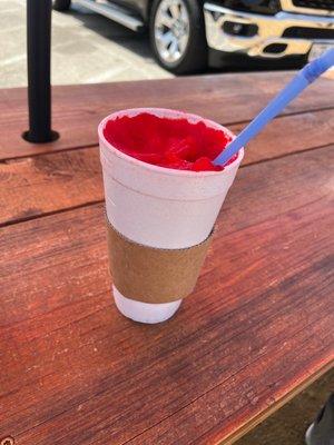 Large watermelon snow cone