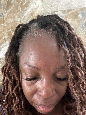 Lashes and Locs done quickly and painlessly