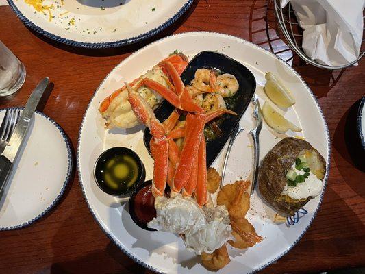 Ultimate Feast with baked potato