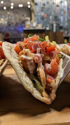 Spicy shrimp taco