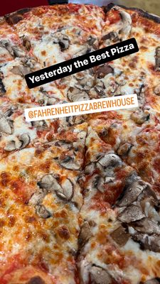 Fahrenheit Mushroom Pizza