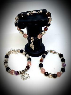 Cacoxenite and Lepidolite Energetic Bracelets