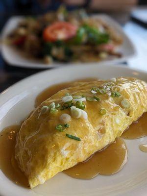 Bbq pork omelette