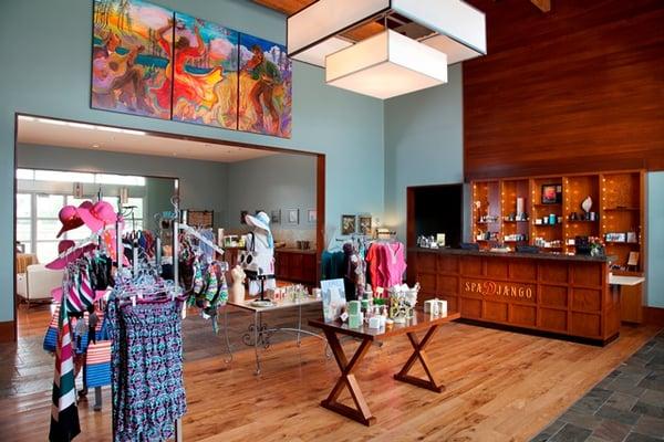 Retail boutique at Spa Django, Hyatt Regency Lost Pines Resort & Spa