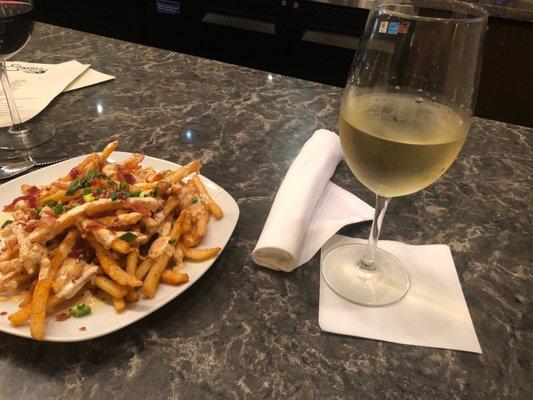 Fries and wine!