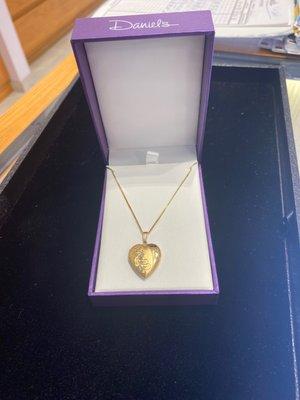 the pendant and chain together, the original chain is in another box. THANK YOH AGAIN!!!