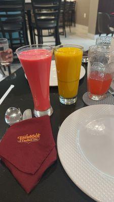 Strawberry and Mango Lassi