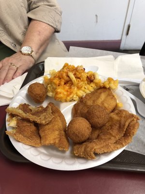 Fried fish plate