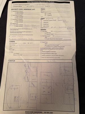 This is what Renew Home Innovations charged us $2350.00 for. "Designer fees".