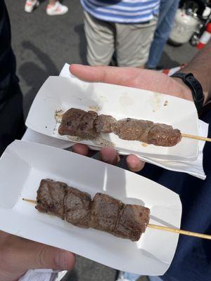 9/16/2023 wagyu beef skewer from esora omakase ($18 each)