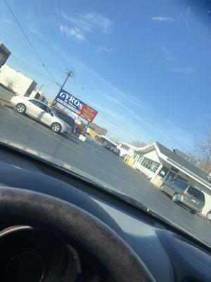 Eating in my car out front