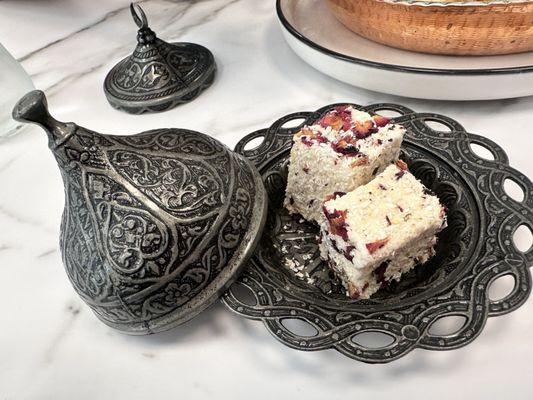 Turkish delights with our Turkish coffee.