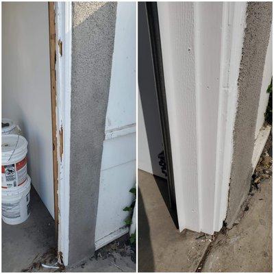 Replaced damaged garage door