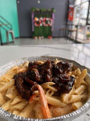 Oxtail & Shrimp Rasta Pasta