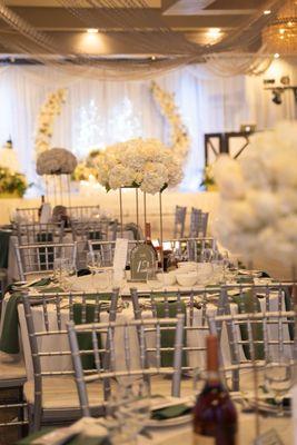 Centerpieces for reception venue