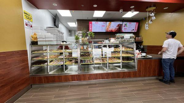 When you enter Hills donuts, everything is baked fresh daily.