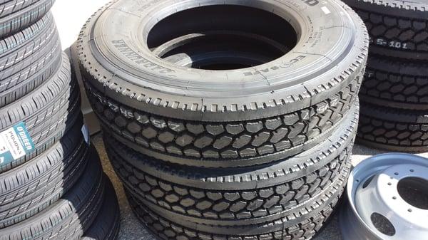 Special pricing on low cost radial semi truck tires! Don't start the fuel guzzlers we come to you!