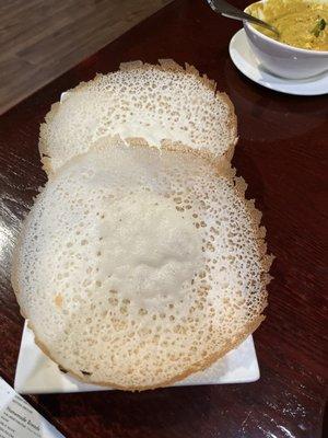 Palappam (with Veg stew) - fluffy, pillowy, thick crepe-like yumminess.