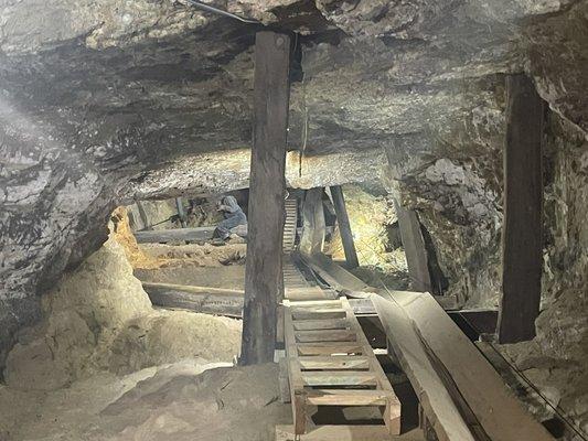 In the mine